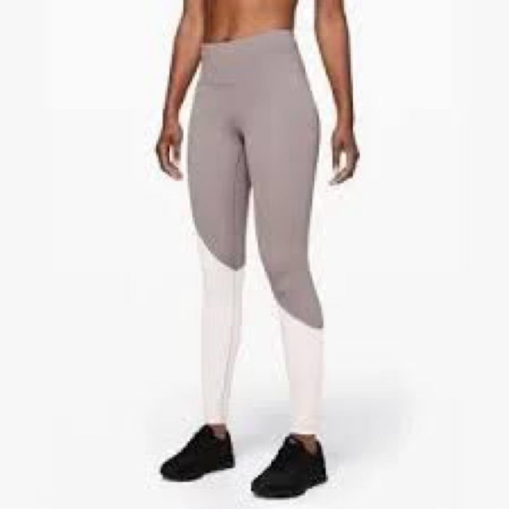 Lululemon Speed Wunder Tight Asym Half Moon Light Chrome